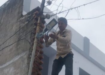 नाडोल में करंट से डिस्कॉम एफ आर टी कर्मचारी की हुई मौत