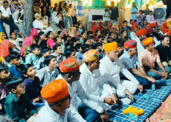 नेतरा में बालाजी मंदिर पर 18वीं भजन संध्या में बालाजी की महिमाओ का बखान किया