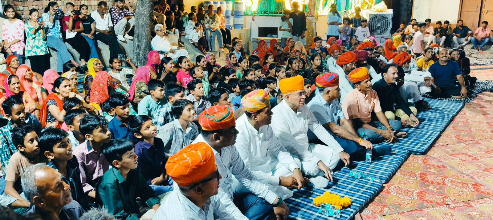 नेतरा में बालाजी मंदिर पर 18वीं भजन संध्या में बालाजी की महिमाओ का बखान किया