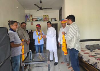 तखतगढ-असंगठित कामगार कर्मचारी कांग्रेस के पाली जिला अध्यक्ष बने संगीत सिंह राणावत, का हुआ स्वागत