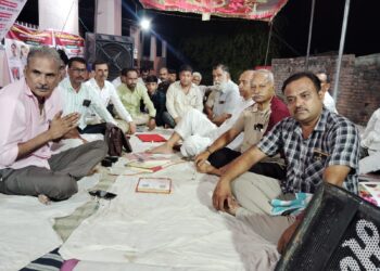 कोठार ग्राम में सती मां का वार्षिक मेला व भजन संध्या का हुआ आयोजन