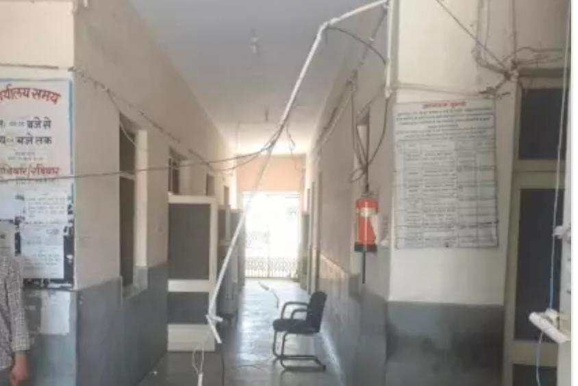 पाली-ईएसआई ऑफिस से केबल-नल चुरा ले गए चोरः लाइट काटकर अंदर घुसे, एसी की यूनिट भी ले गए
