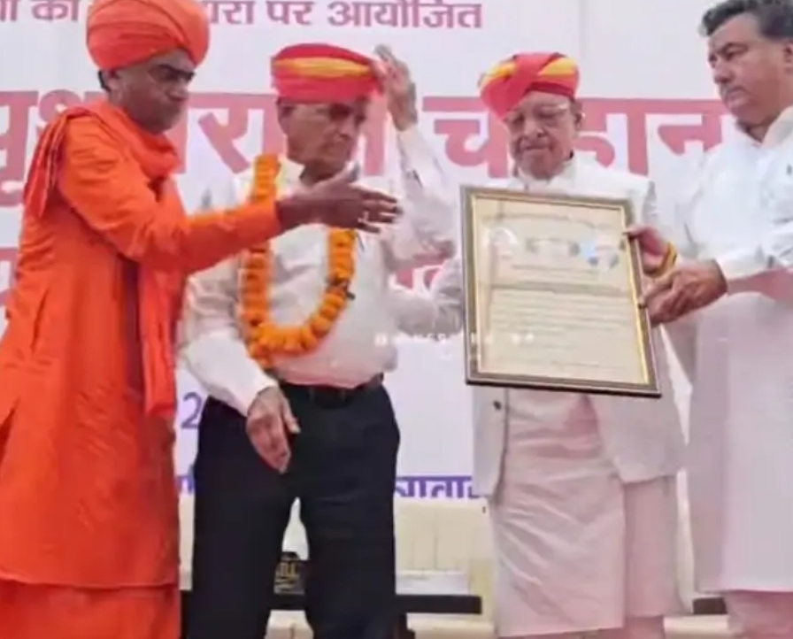 पृथ्वीराज चौहान जयंती पर शैतानसिंह सोनीगरा का हुआ सम्मान