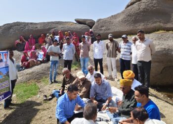 जवाई बांध पर वंदे गंगा जल संरक्षण अभियान के तहत पूजा अर्चना के साथ गंगा आरती की,जल संरक्षण और स्वच्छता की दिलाई शपथ