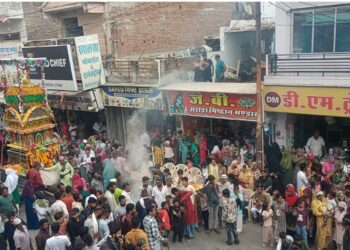 रानी मेन बाजार से शांतिपूर्वक निकला मोहर्रम का जुलूस