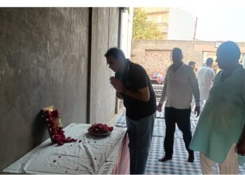 रानी गाँव में शनि मंडल द्वारा शोक सभा तथा प्रार्थना सभा आयोजित कि गई
