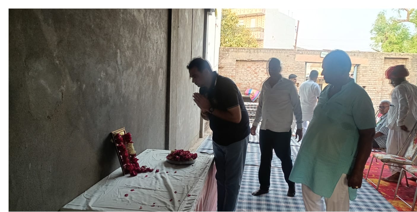 रानी गाँव में शनि मंडल द्वारा शोक सभा तथा प्रार्थना सभा आयोजित कि गई