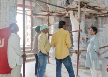 आशापुरा माताजी ट्रस्ट अध्यक्ष जितेन्द्र सिंह देवड़ा ने लिया व्यवस्थाओं का जायजा