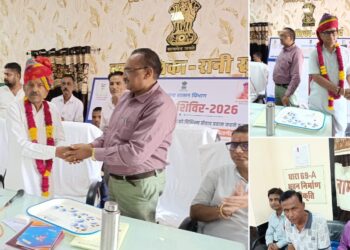 रानी शहरी सेवा शिविर में विधायक केसाराम चौधरी ने सुनी जनसमस्याएं, कई मामलों का मौके पर कराया समाधान