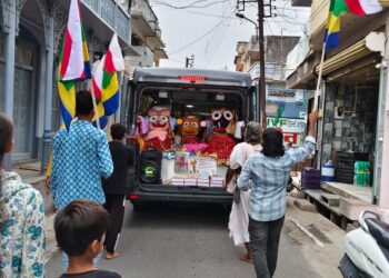 तखतगढ मे जगन्नाथ यात्रा का आगमन पर भव्य स्वागत