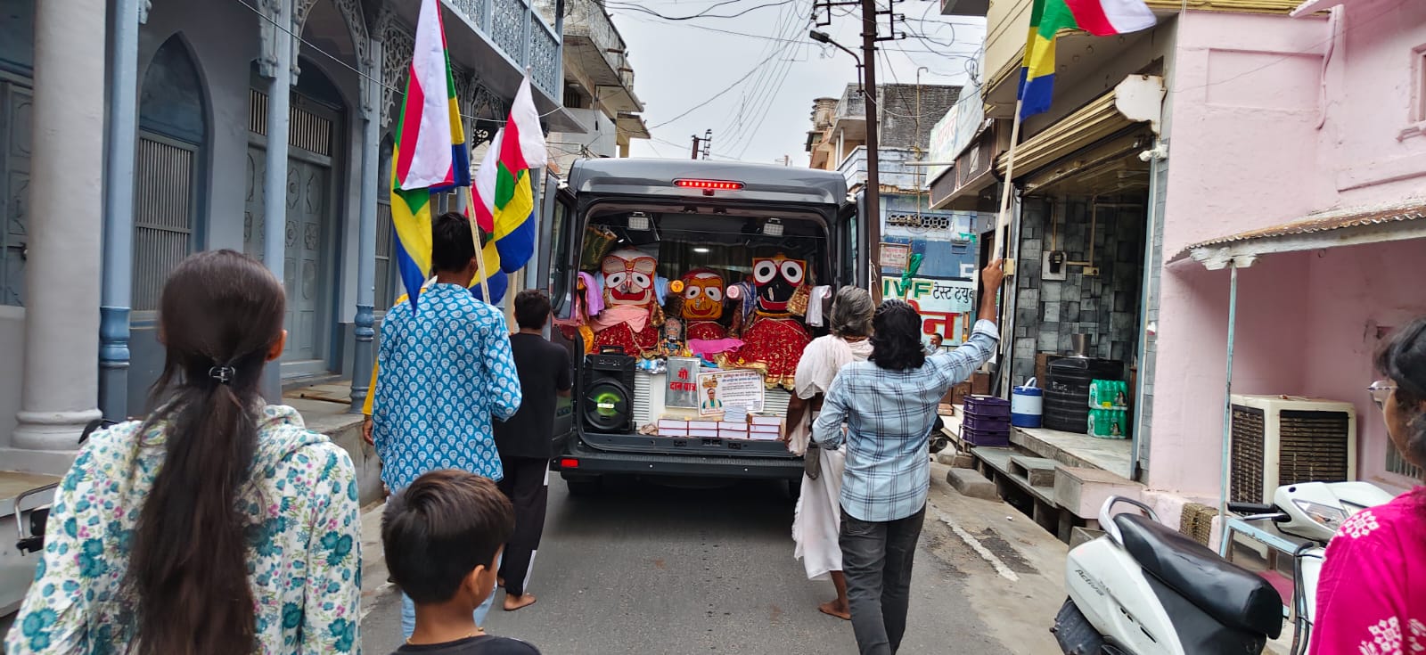 तखतगढ मे जगन्नाथ यात्रा का आगमन पर भव्य स्वागत