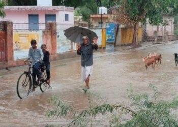 सांडेराव सहित सिंदरू, दुजाना, खांगड़ी, बांगड़ी और बिरामी में दोपहर को झमाझम बारिश, गर्मी और उमस से मिली बड़ी राहत, खेतों में लौटी रौनक