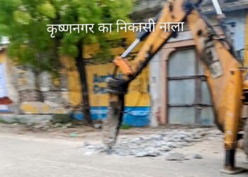 रानी /कृष्ण नगर में वर्षों बाद जगी विकास की रोशनी, रोड लाइट व नाला निर्माण कार्य शुरू