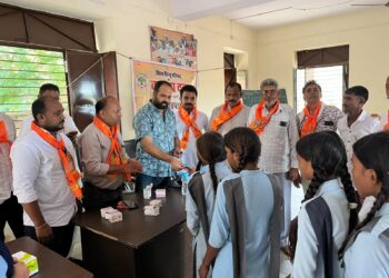 पिपला में विश्व हिंदू परिषद बजरंग दल बाली प्रखंड का निशुल्क चिकित्सा शिविर आयोजित