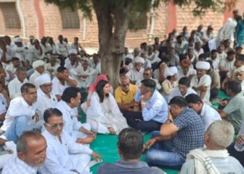 पाली-मौत के मामले में सहमति बनने पर धरना खत्म, आर्थिक मदद का मिला आश्वासन, लिफ्ट गिरने से हुई थी मौत