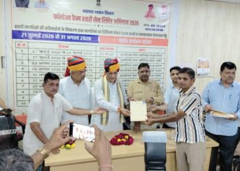 तखतगढ-कैबिनेट मंत्री ने शहरी सेवा शिविर मे 69-क के पट्टे, पी.एम. आवास योजना चैक ऋण स्वीकृतियों सहित 39 लाभार्थियों को किया लाभान्वित