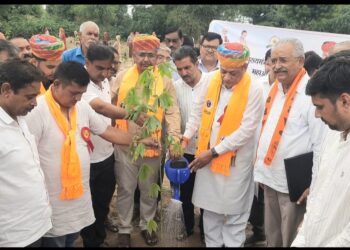 तखतगढ मे मंत्री कुमावत ने 2 करोड़ की लागत से भव्य प्रवेश द्वार का भूमि पूजन के साथ किया शिलान्यास