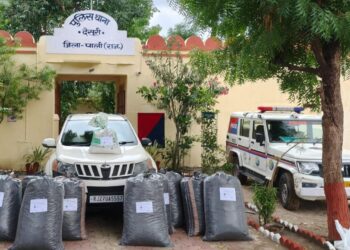 देसुरी पुलिस ने अवैध डोडा पोस्त से भरी कार की जब्त