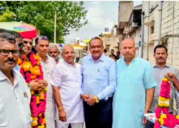 रानी मे प्रभारी मंत्री जाबर सिंह खर्रा का भव्य स्वागत