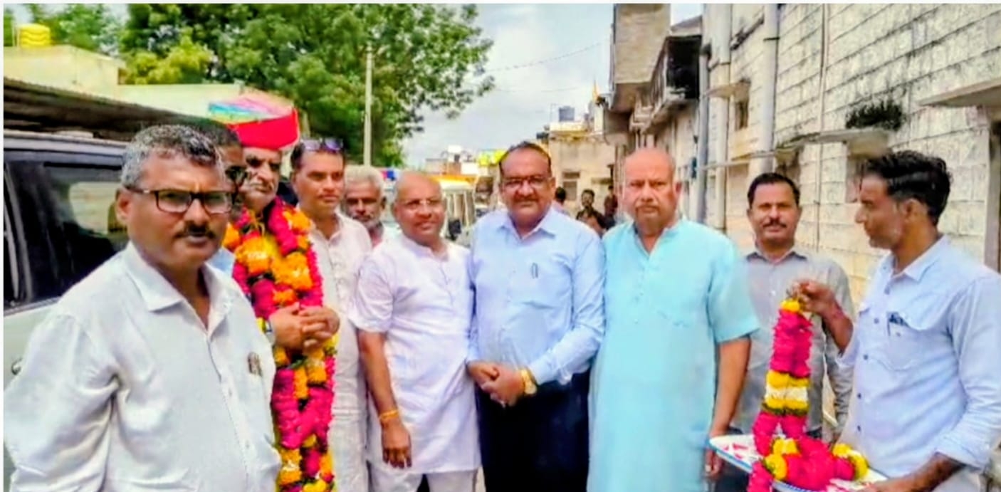रानी मे प्रभारी मंत्री जाबर सिंह खर्रा का भव्य स्वागत