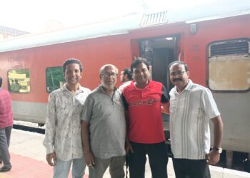 रानी रेलवे स्टेशन पर कांग्रेस प्रदेश समन्वयक मकसूद अहमद का भव्य स्वागत