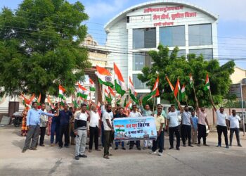 रानी में निकली ‘हर घर तिरंगा’ प्रभात फेरी
