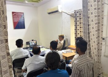 नाना थाने के सीएलजी सदस्यों की आईजी ने वीसी के माध्यम ली बैठक