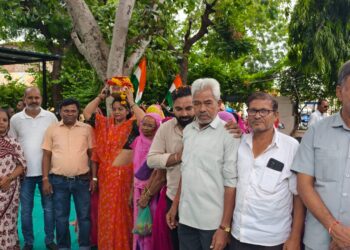 संत रविदास जी की 650वीं जयंती के उपलक्ष्य में भाजपा खुडाला-फालना मंडल में कलश अभिनंदन कार्यक्रम आयोजित