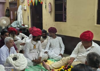 कोठार ग्राम में देवासी समाज व हीरागर समाज के सामाजिक कार्यक्रर्मो में सम्मलित हुए विधायक राणावत