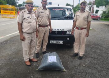 आबूरोङ अवैध डोडा पोस्त जब्त, ईको कार से 11 किलो 300 ग्राम डोडा पोस्त बरामद, दो गिरफ्तार