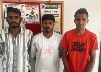 सोजतरोड पिकअप चोरी की वारदात का खुलासा, तीन अभियुक्त गिरफतार