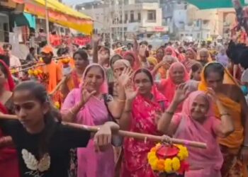 सिरोही में 51 कावड़ यात्रा निकाली गईः श्याम भारती महाराज के सानिध्य में महादेव भक्तों ने किया जलाभिषेक