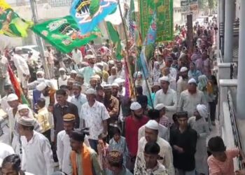 तखतगढ़ में ईद मिलादुन्नबी का जुलूस, हर्षाल्लास ओर शांतिपूर्ण माहौल के साथ निकाला गया
