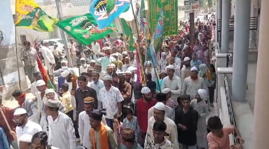 तखतगढ़ में ईद मिलादुन्नबी का जुलूस, हर्षाल्लास ओर शांतिपूर्ण माहौल के साथ निकाला गया