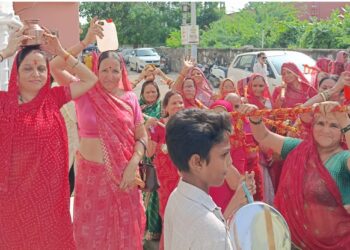 रानी-बम-बम भोले के जयघोष से गूंजा रानी, महिलाओं ने निकाली भव्य कांवड़ यात्रा