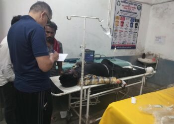 बीजापुर में टेम्पू बाइक की टक्कर में 4 घायल, बाली रेफर