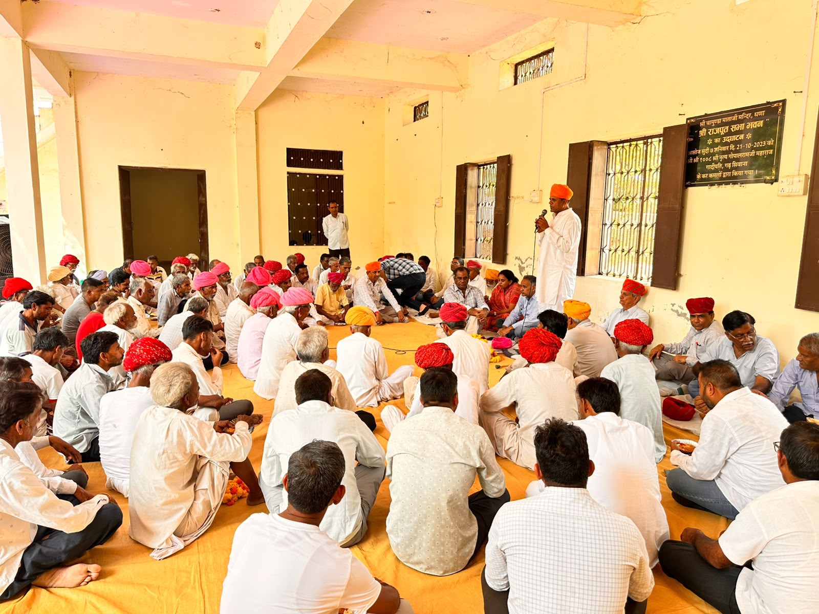 तखतगढ-वरिष्ठ कार्यकर्ताओं के सम्मान समारोह में पंचायती राज चुनाव की तैयारियों पर मंथन, गांव-गांव संपर्क बढ़ाने का आह्वान