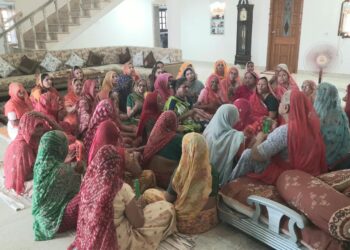 तखतगढ-पोते के जन्म दिन पर महिला मंडल ने भजन कीर्तन की बहाई सरिता