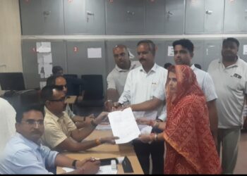 तखतगढ-शपथ ग्रहण के साथ अध्यक्ष पद के लिए भाजपा के गीता देवी व जयश्री नामा,कॉग्रेस प्रत्याशी सरोज मेवाडा ने नामांकन किया दाखिल