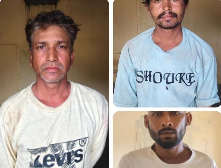 पाली- दिन में सूने मकानो को निशाना बनाकर चोरी करने वाले तीन आरोपी गिरफ्तार, चोरी का माल बरामद