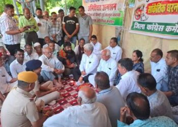 पाली विधायक भाटी का अनशन समाप्तः पुलिस-प्रशासन के आश्वासन के बाद किया धरना समाप्त