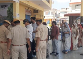 तखतगढ-भाजपा के 11 प्रत्याशी पहुंचे मतदान करने