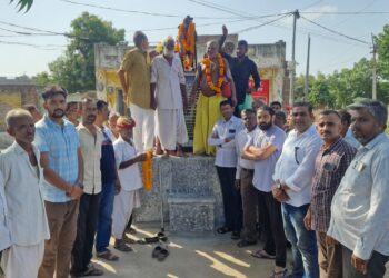 पालडीजाेड़ चौहटा में गूंजी राणा पुंजा की वीरगाथा, प्रतिमा का किया विधिवत अनावरण