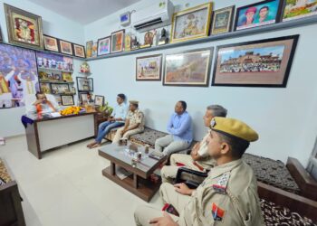 तखतगढ-मंत्रीजी कानून व्यवस्था को लेकर कहा रूख और पुलिस अधिकारीयो को भले चोरी और नशाखोरी पर कार्रवाई के सख्त निर्देश दिए