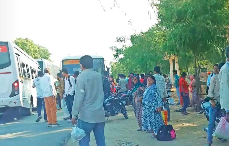 रोडवेज बस ने बाइक को टक्कर मारी, युवक का हाथ क्षतिग्रस्त