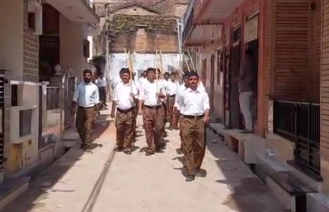 नाना मंडल का भव्य पथ संचलन नाना ग्राम में 18 अक्टूबर को आयोजित होगा, कार्यक्रम की तैयारियों को लेकर किया अभ्यास