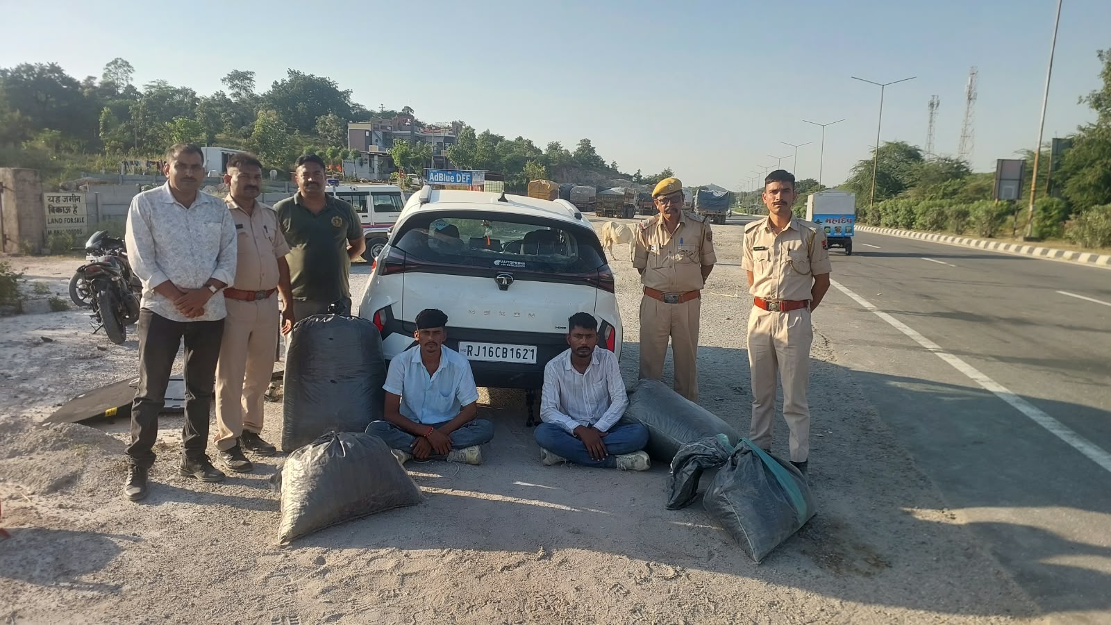 पिण्डवाडा-46.00 किलोग्राम डोडा पोस्त बरामद दो आरोपी गिरफतार