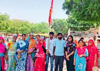 पादरली का दो दिवसीय धार्मिक संघ 80 श्रद्धालुओं के साथ नाडोल पहुंचा